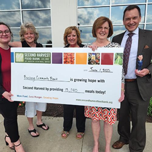 Buckeye Check Presentation to Second Harvest