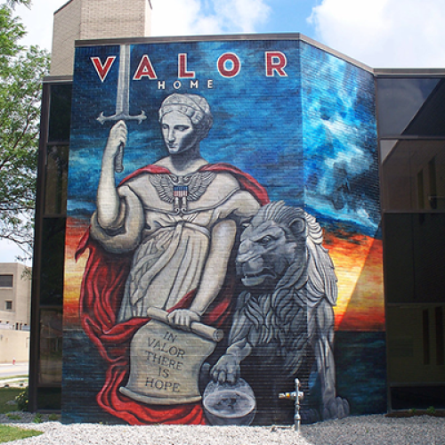 Mural Outside Valor Home Lorain